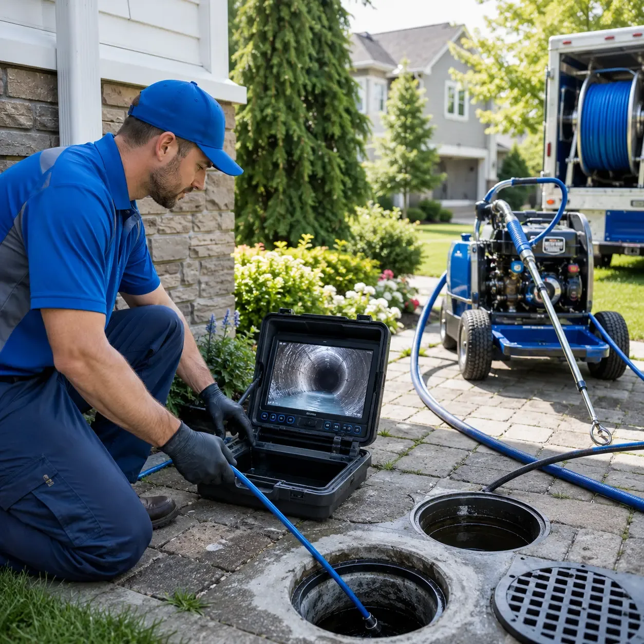 Outdoor drain cleaning professionals serving Antwerp, NY