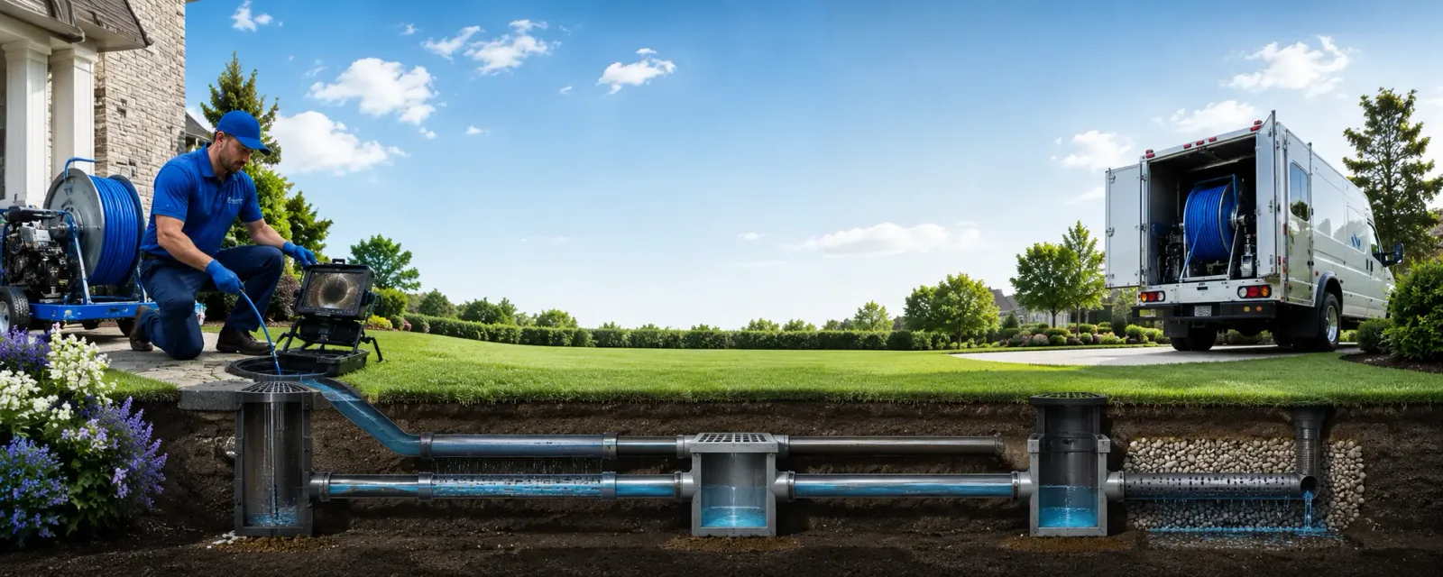Outdoor drain cleaning information for Antwerp, NY